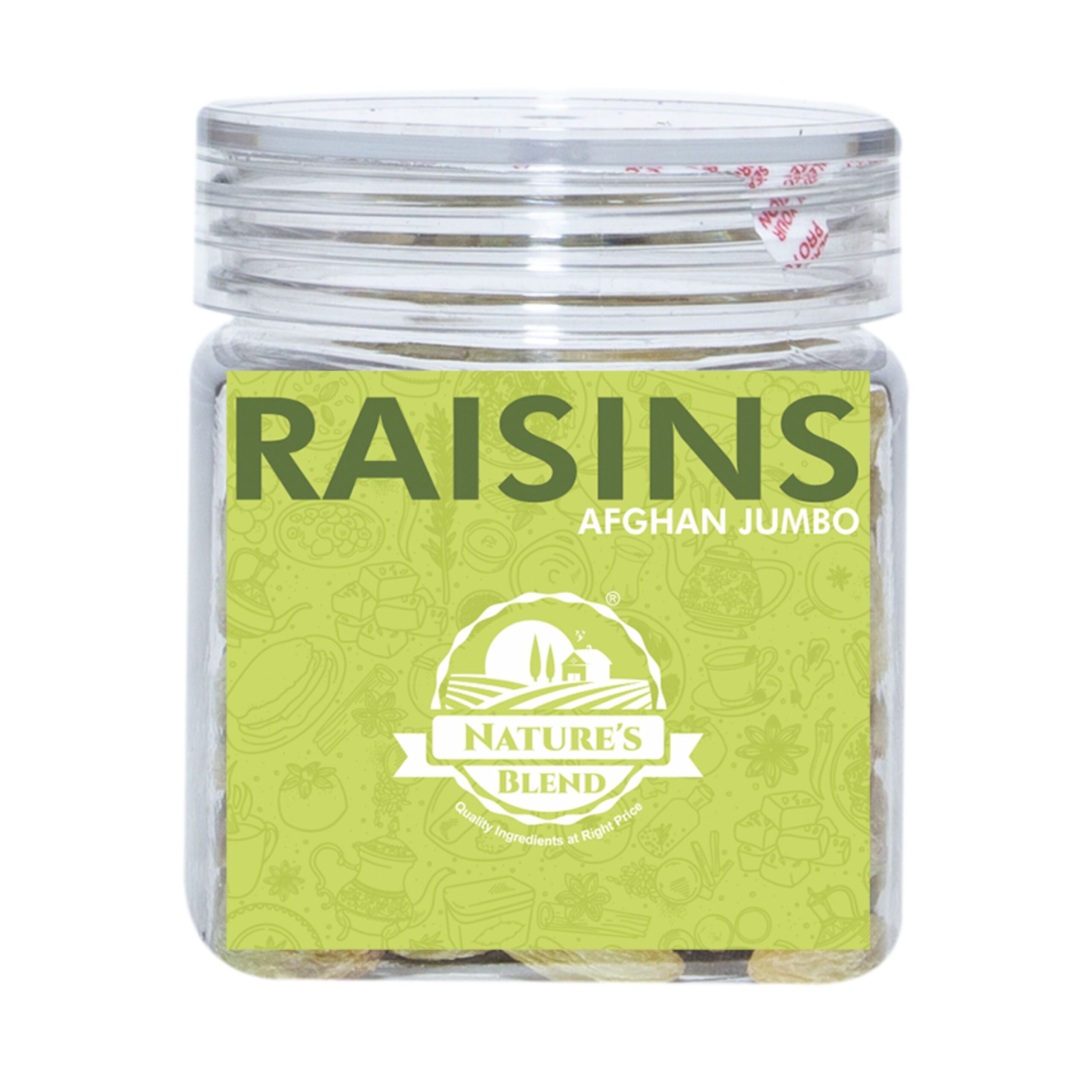 Nature’s Blend Afghan Raisins Jumbo Selected 100g Jar