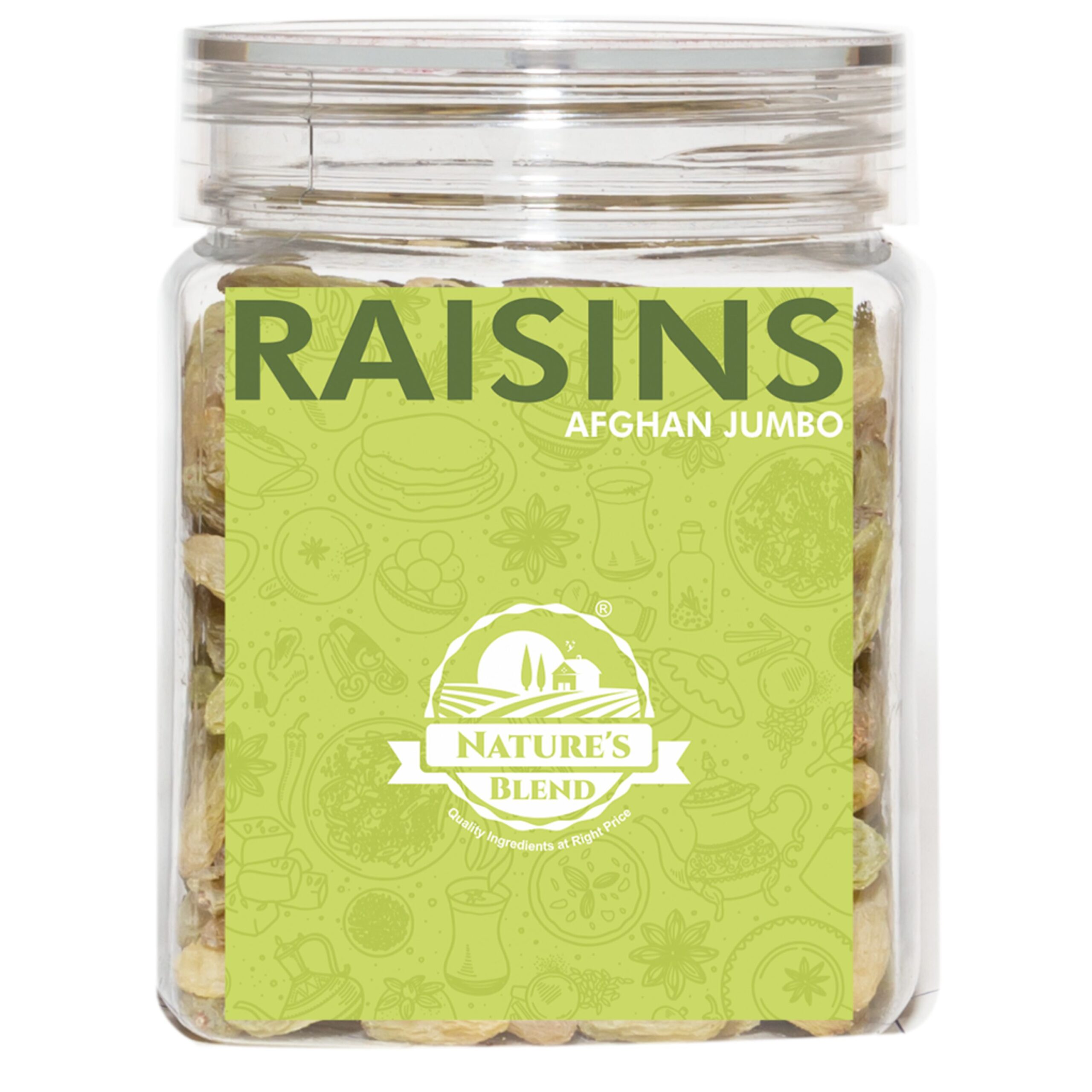 Nature’s Blend Afghan Raisins Jumbo Selected 250g Jar