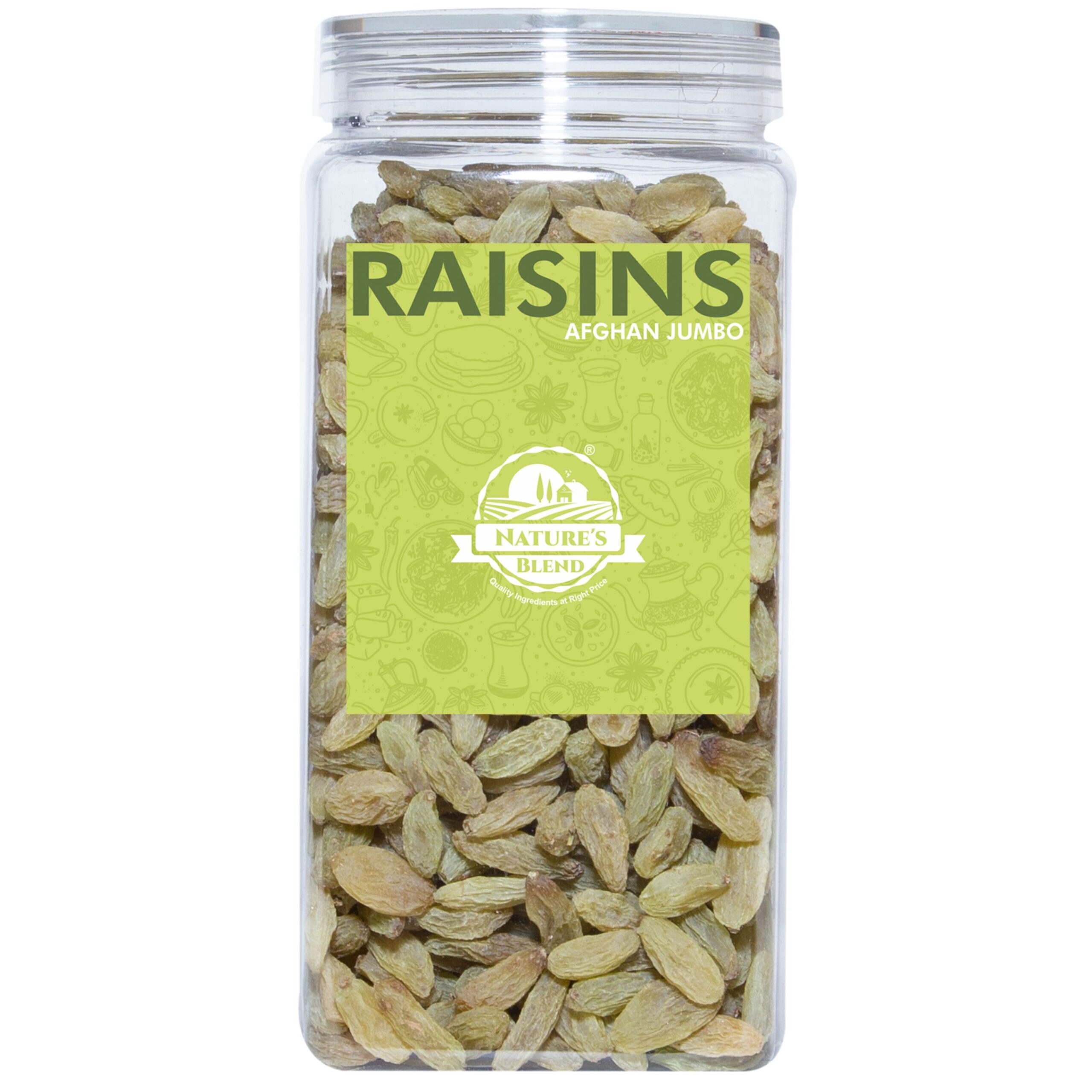 Nature’s Blend Afghan Raisins Jumbo Selected 500g Jar