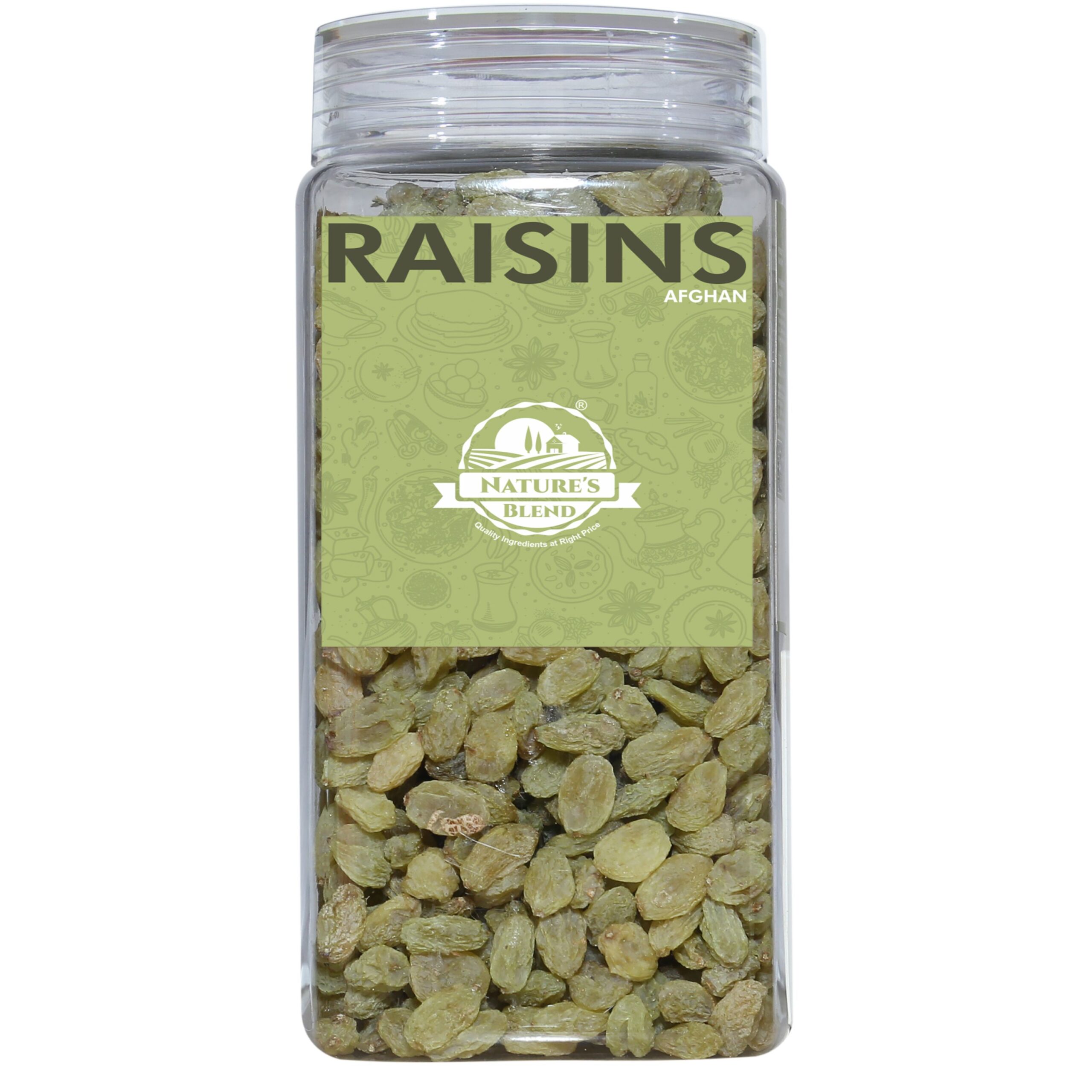 Nature’s Blend Afghan Raisins Selected 500g Jar