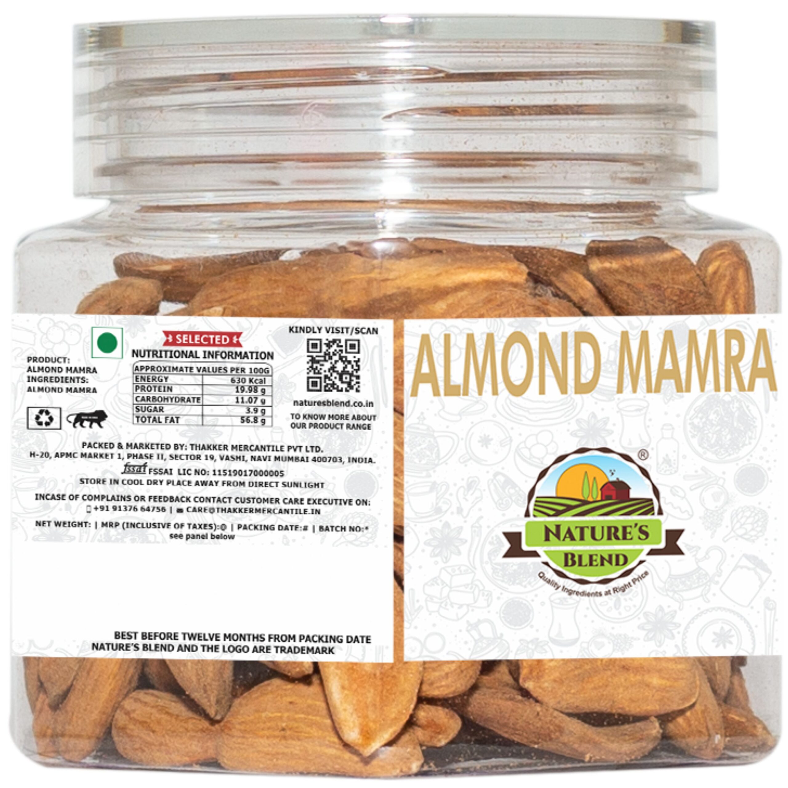 Nature’s Blend Almond Mamra Selected 100 G Jar