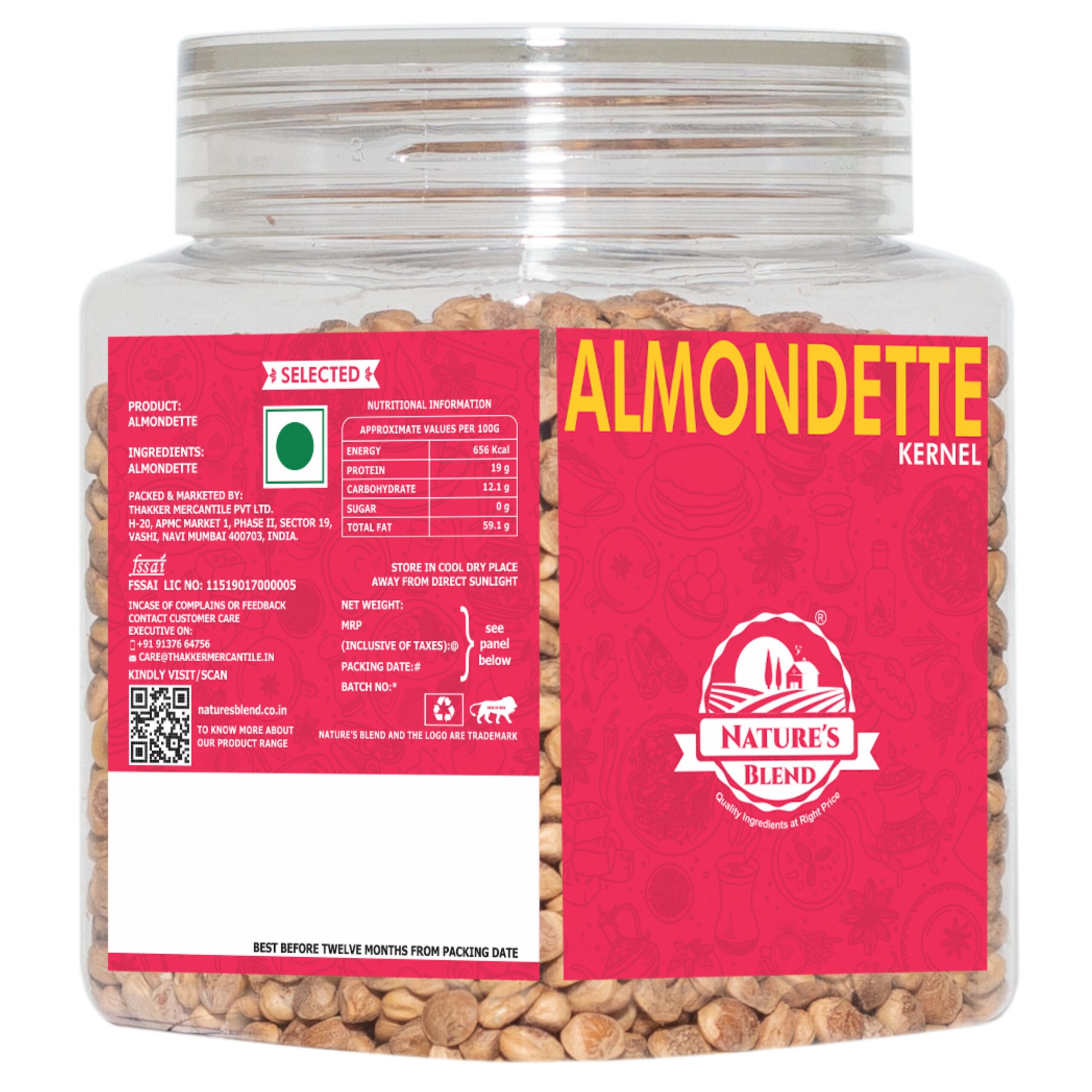 Nature’s Blend Almondette Selected 250g Jar