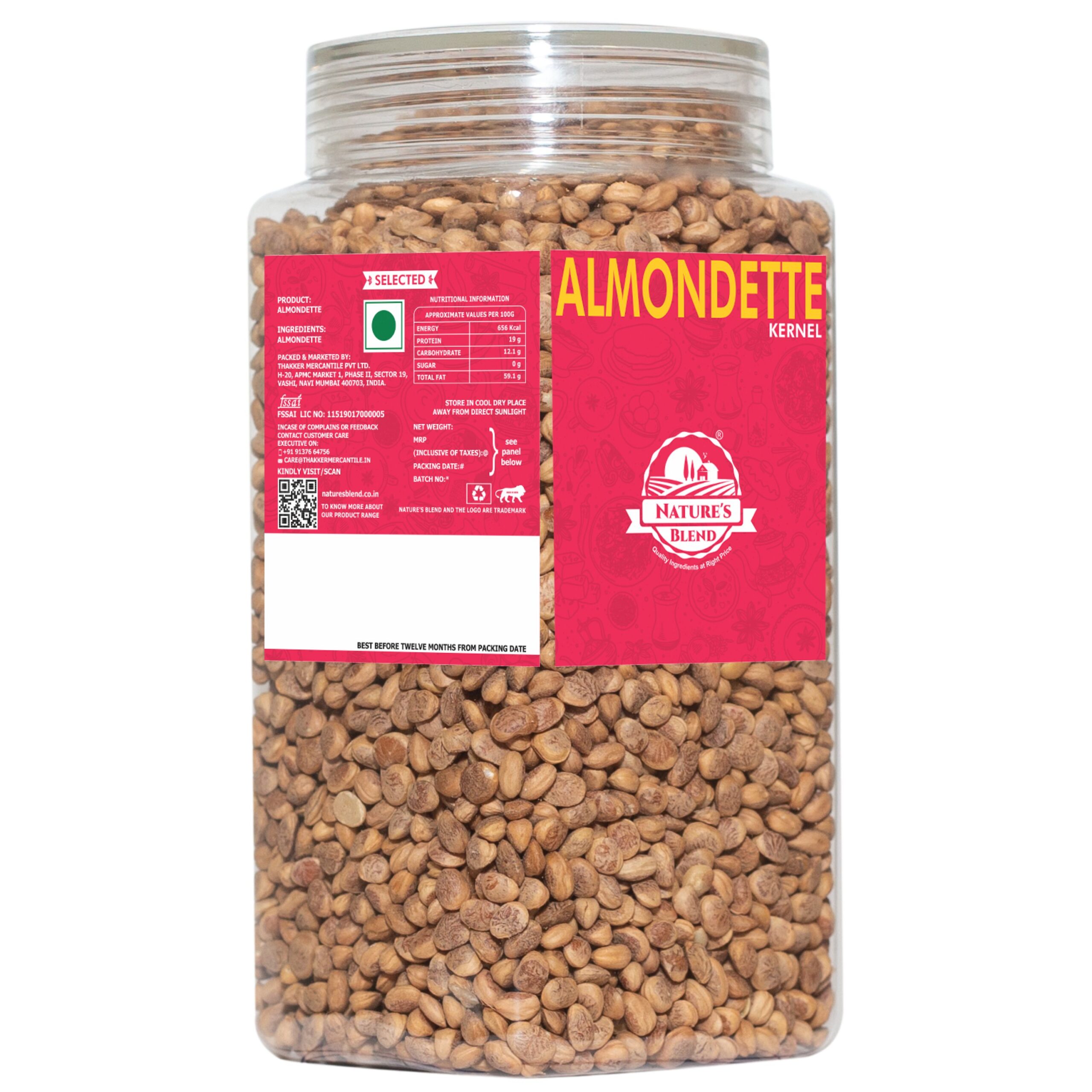 Nature’s Blend Almondette Selected 500g Jar