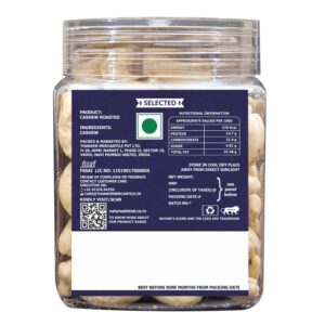 Nature’s Blend Cashew Roasted Selected 250g Jar