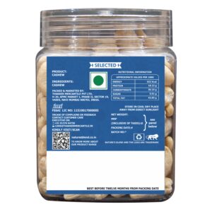 Nature’s Blend Cashew Selected 250g Jar