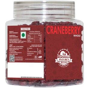 Nature’s Blend Cranberry Whole Selected 250g Jar