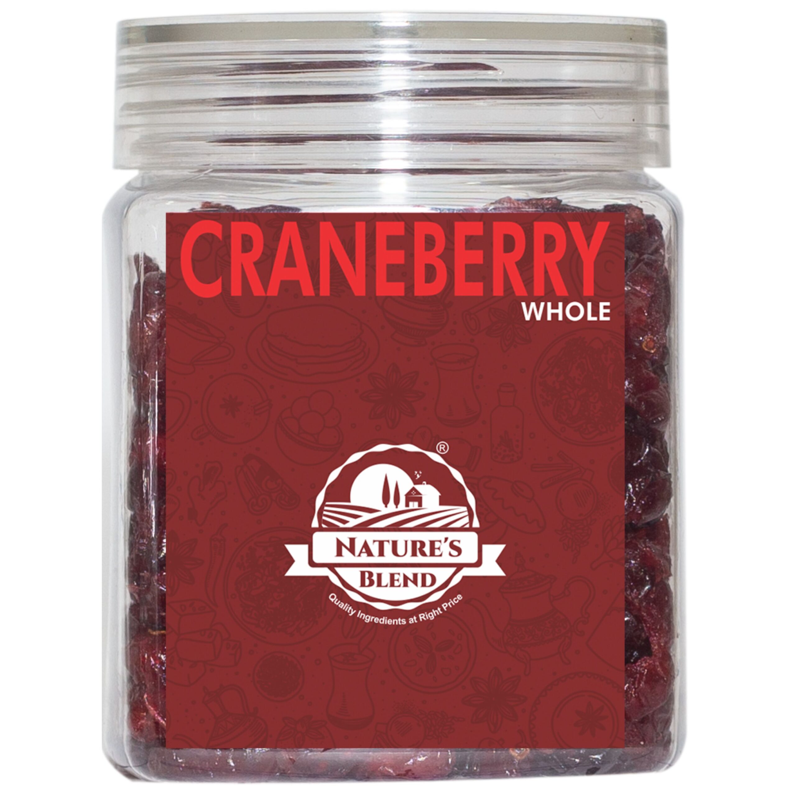 Nature’s Blend Cranberry Whole Selected 250g Jar
