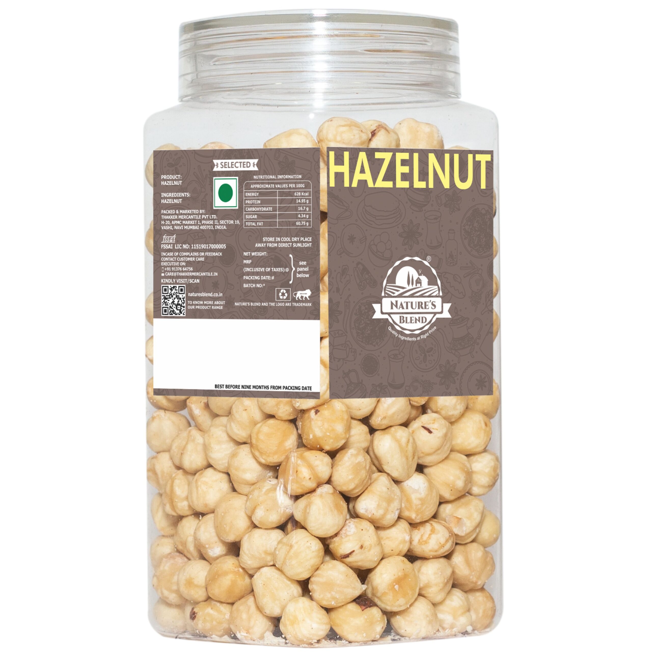 Nature’s Blend Hazelnut Selected 400g Jar