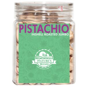 Nature’s Blend Pistachio Inshell Roasted Jumbo Selected 200g Jar