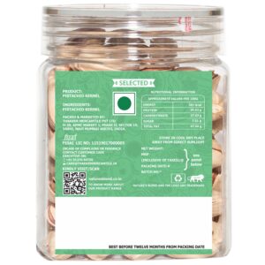 Nature’s Blend Pistachio Inshell Roasted Jumbo Selected 200g Jar