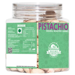 Nature’s Blend Pistachio Inshell Roasted Jumbo Selected 200g Jar