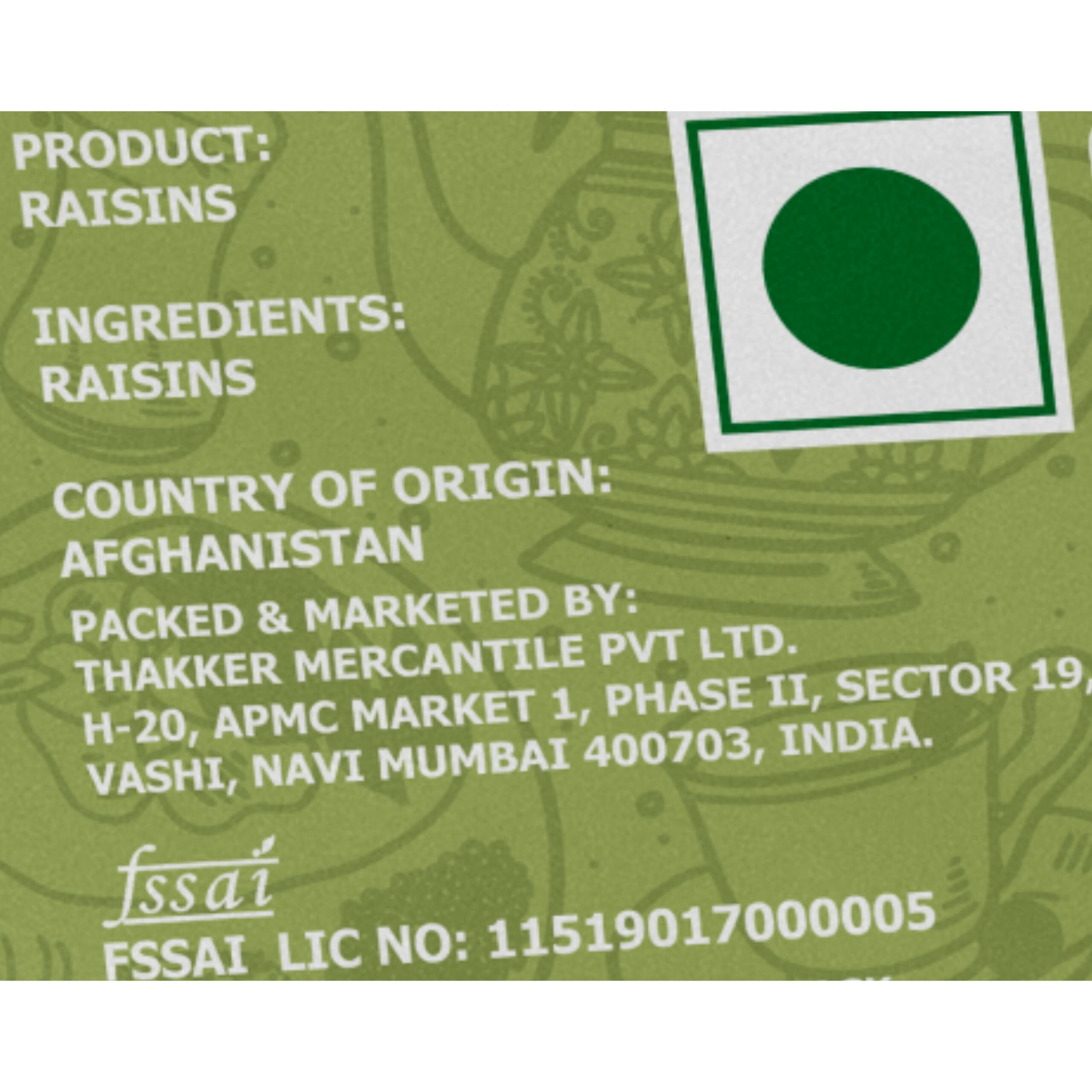 Nature’s Blend Afghan Raisins Selected 250g Pouch