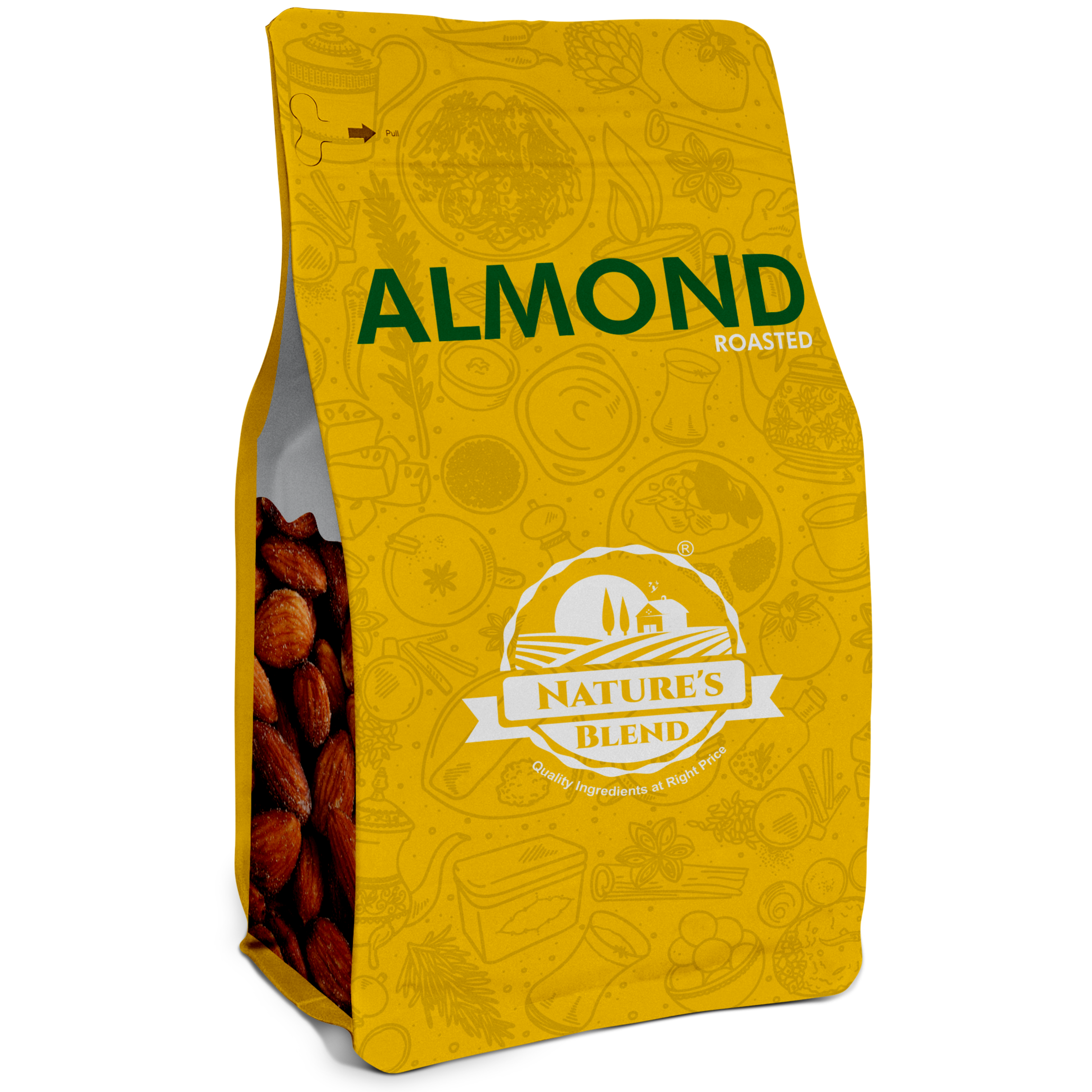 Nature's Blend Almond Roasted Selected 250g Pouch