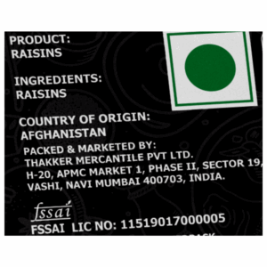 Nature’s Blend Black Afghan Raisins Seedless Selected 250g Pouch