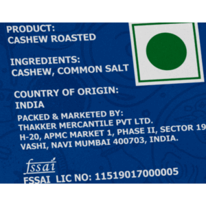 Nature’s Blend Cashew Roasted Selected 250g Pouch