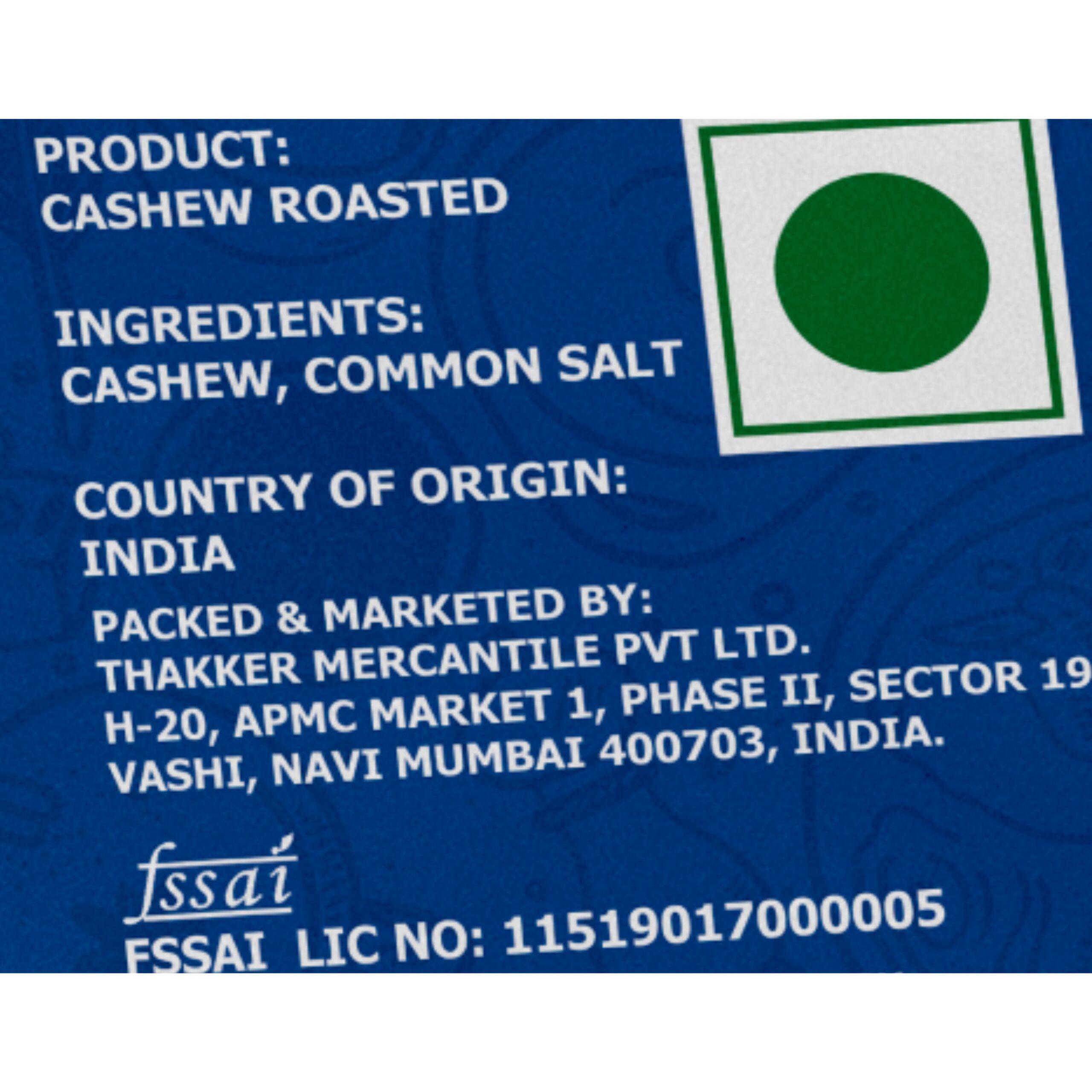 Nature’s Blend Cashew Roasted Selected 250g Pouch