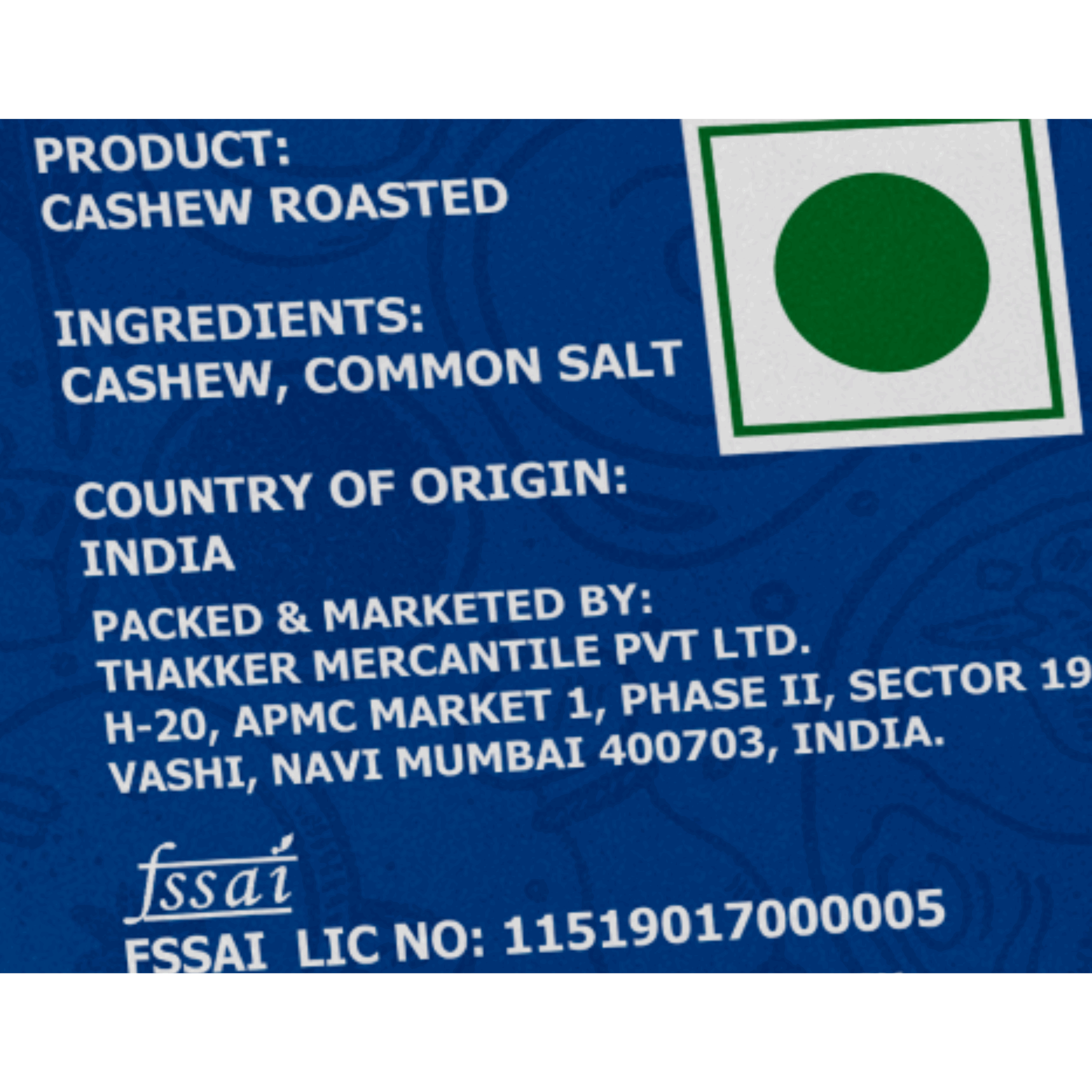 Nature’s Blend Cashew Roasted Selected 250g Pouch