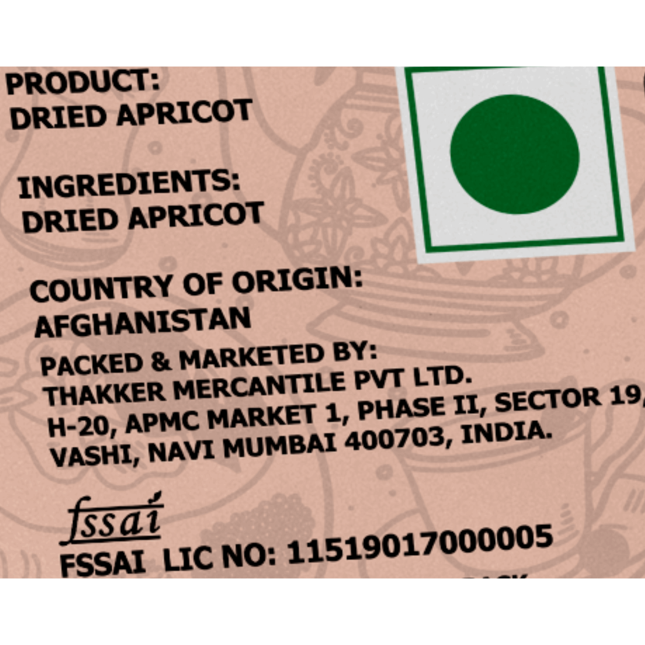 Nature’s Blend Dried Apricot Selected 250g Pouch