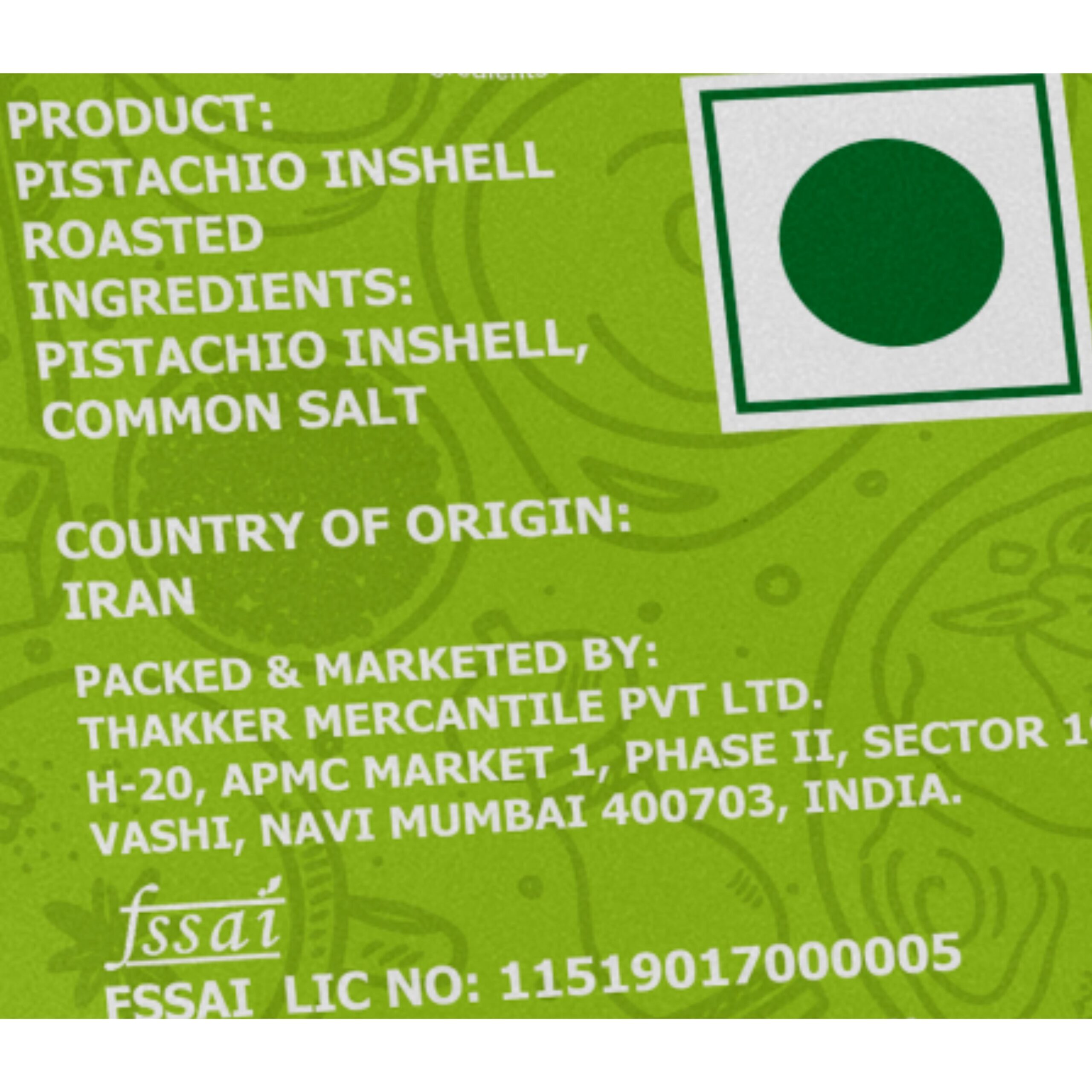Nature’s Blend Pistachio Inshell Roasted Selected 250g Pouch
