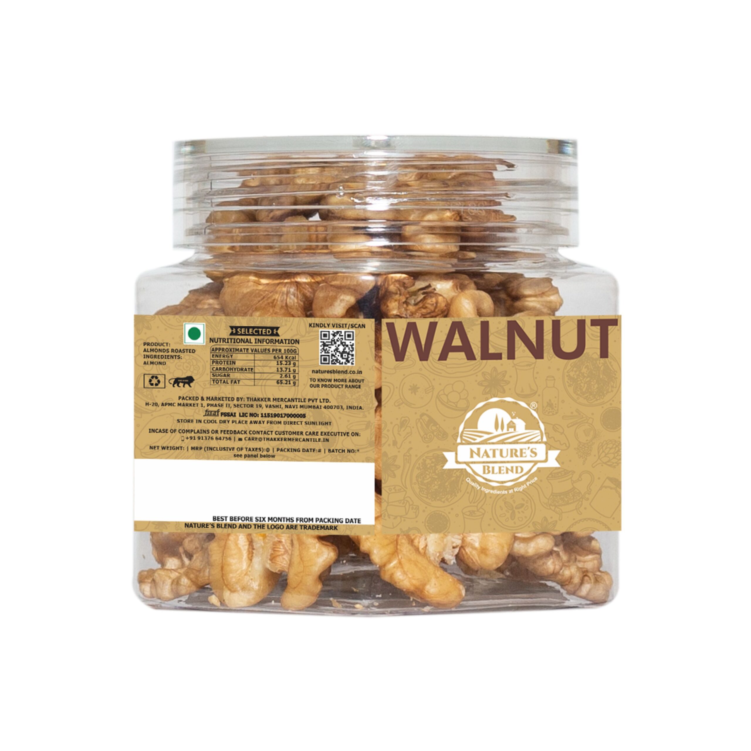 Nature’s Blend Walnut Selected 75g Jar