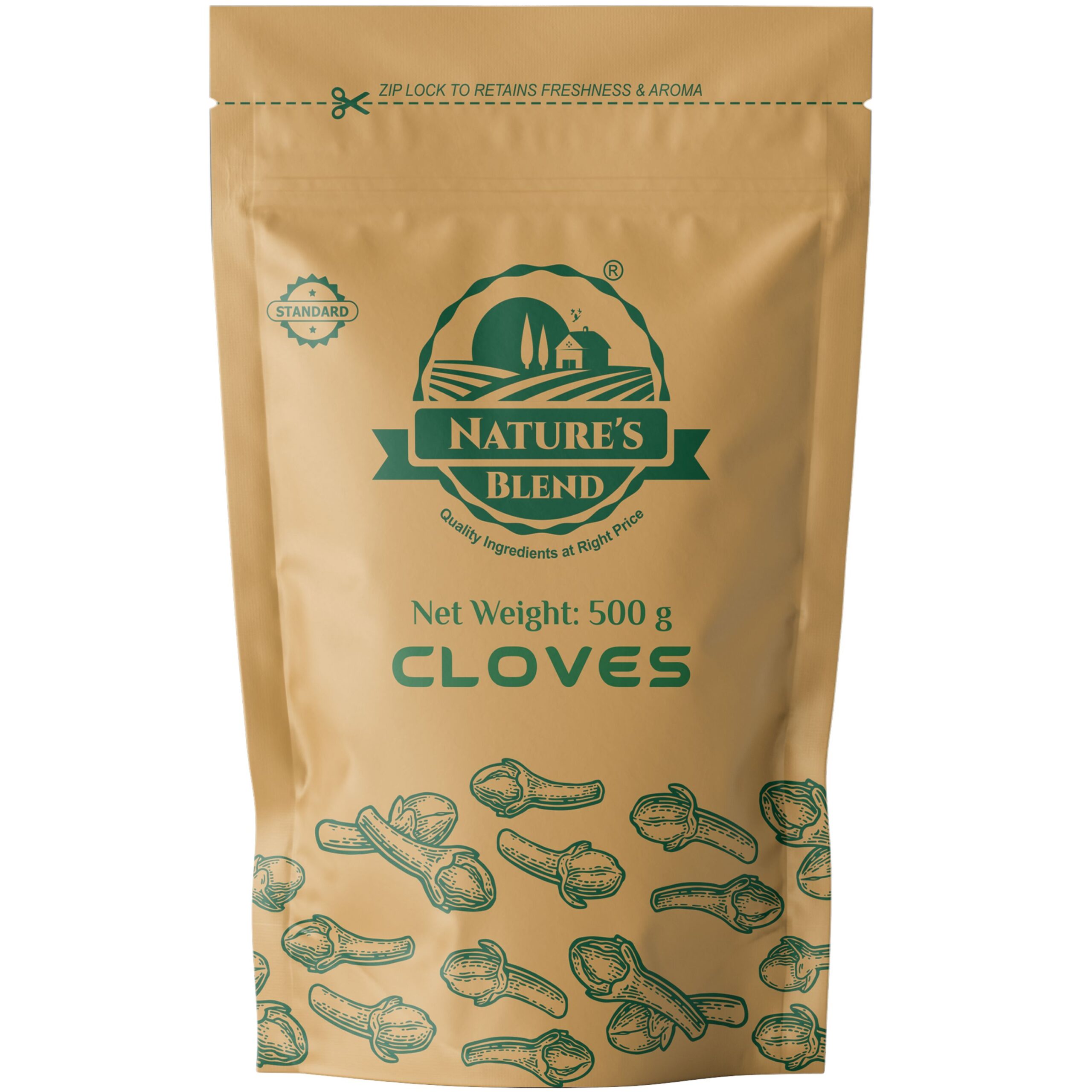 Nature’s Blend Madagascar Cloves Premium 500g Pouch