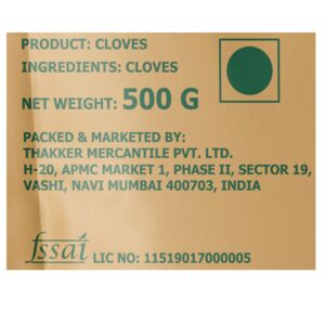 Nature’s Blend Madagascar Cloves Premium 500g Pouch