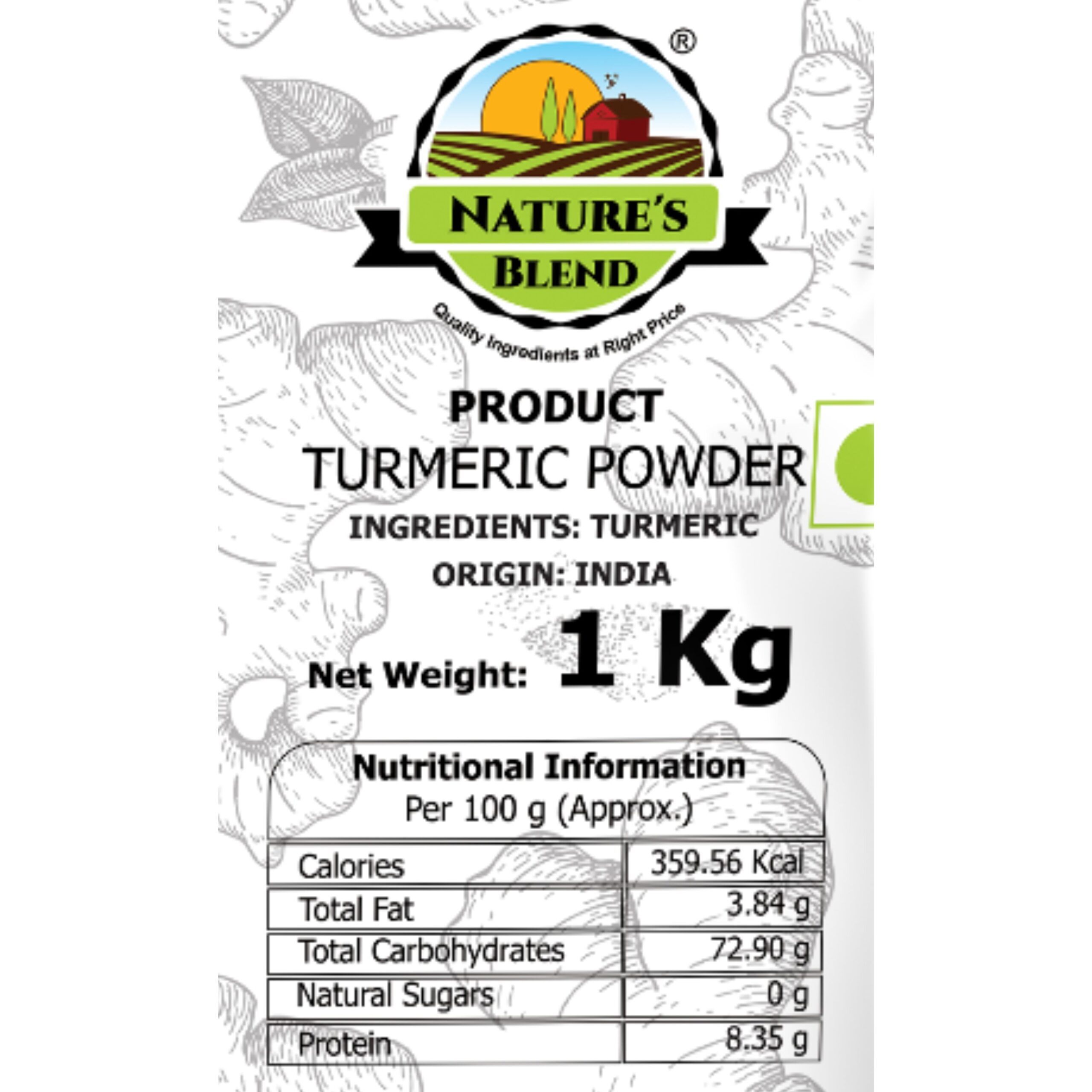 Nature’s Blend Rajapuri Turmeric Powder Premium 1Kg Pouch